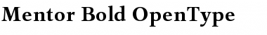 Mentor Bold Font