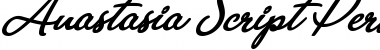 Anastasia Script Personal Use Regular Font