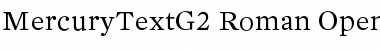 Mercury Text G2 Roman Font