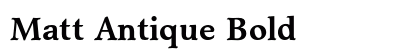Matt Antique Bold preview