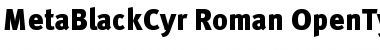MetaBlackCyr-Roman Regular Font