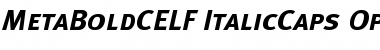 MetaBoldCELF ItalicCaps Font