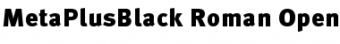 MetaPlusBlack- Roman Font