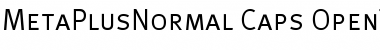 MetaPlusNormal- Caps Font