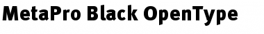 MetaPro-Black Regular Font