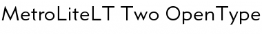 MetroLite LT Two Regular Font