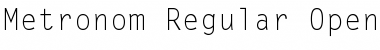 Metronom-Regular Regular Font