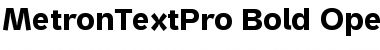 Metron Text Pro Bold Font