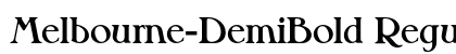 Melbourne-DemiBold Regular preview