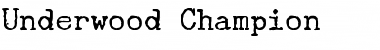 Download Underwood Champion Font Download Underwood Champion Font
