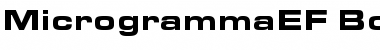 MicrogrammaEF BoldExtend Font