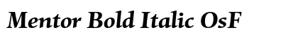 Mentor Bold Italic OsF preview