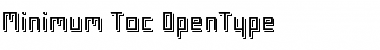 Minimum Toc Font