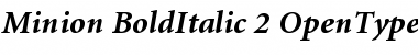 Minion Bold Italic Font