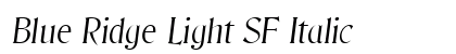 Blue Ridge Light SF Italic preview