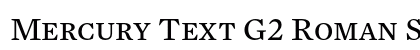 Mercury Text G2 Roman SC Preview