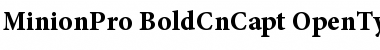 Minion Pro Bold Cond Caption Font