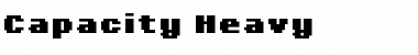 Capacity Heavy Regular Font