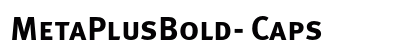 MetaPlusBold- Caps preview