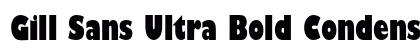 Gill Sans Ultra Bold Condensed Preview