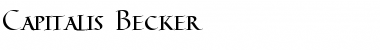 Capitalis Becker Normal Font