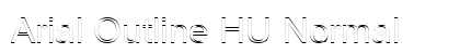 Arial Outline HU Normal preview