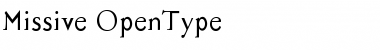 Missive Regular Font