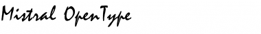 Mistral Roman Font