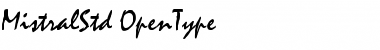 Mistral Std Roman Font