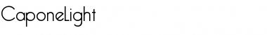 Download CaponeLight Font Download CaponeLight Font