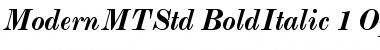 Monotype Modern Std Bold Italic Font