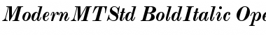 Monotype Modern Std Bold Italic Font