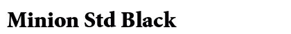 Minion Std Black preview