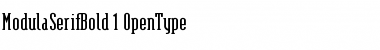 ModulaSerifBold Regular Font