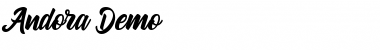Andora Demo Regular Font