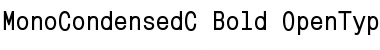 MonoCondensedC Bold Font