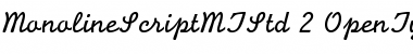 Monoline Script MT Std Regular Font