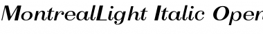 Download MontrealLight Font