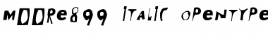 Moore899 Italic Font