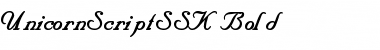 UnicornScriptSSK Bold Font