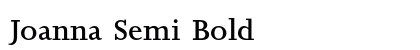 Joanna Semi Bold Preview