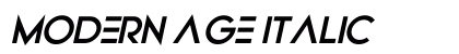 Modern Age Italic preview