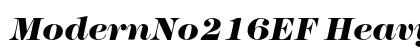 ModernNo216EF HeavyItalic Preview