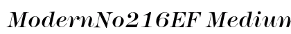 ModernNo216EF MediumItalic Preview