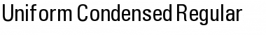 Uniform Condensed Regular Font