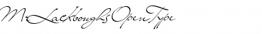 Mr Lackboughs Regular Font Mr Lackboughs Regular Font