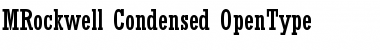 Rockwell Condensed Font