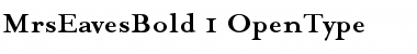 MrsEaves Bold Font