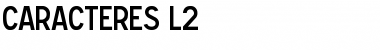 Caracteres L2 Regular Font