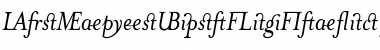 MrsEavesJustLig Italic Font